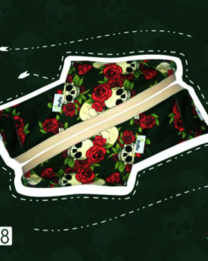 zapatos de calaveras y rosas